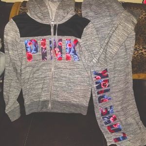 Victoria Secret PINK Boyfriend pants & hoody XS/S